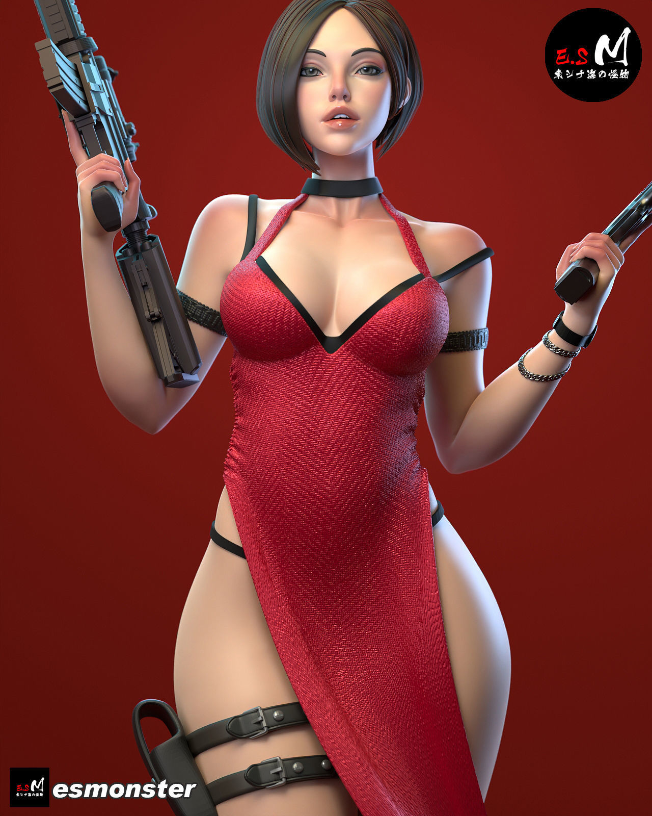 Ada Wang CHARACTER BY ESM 3D print model_9