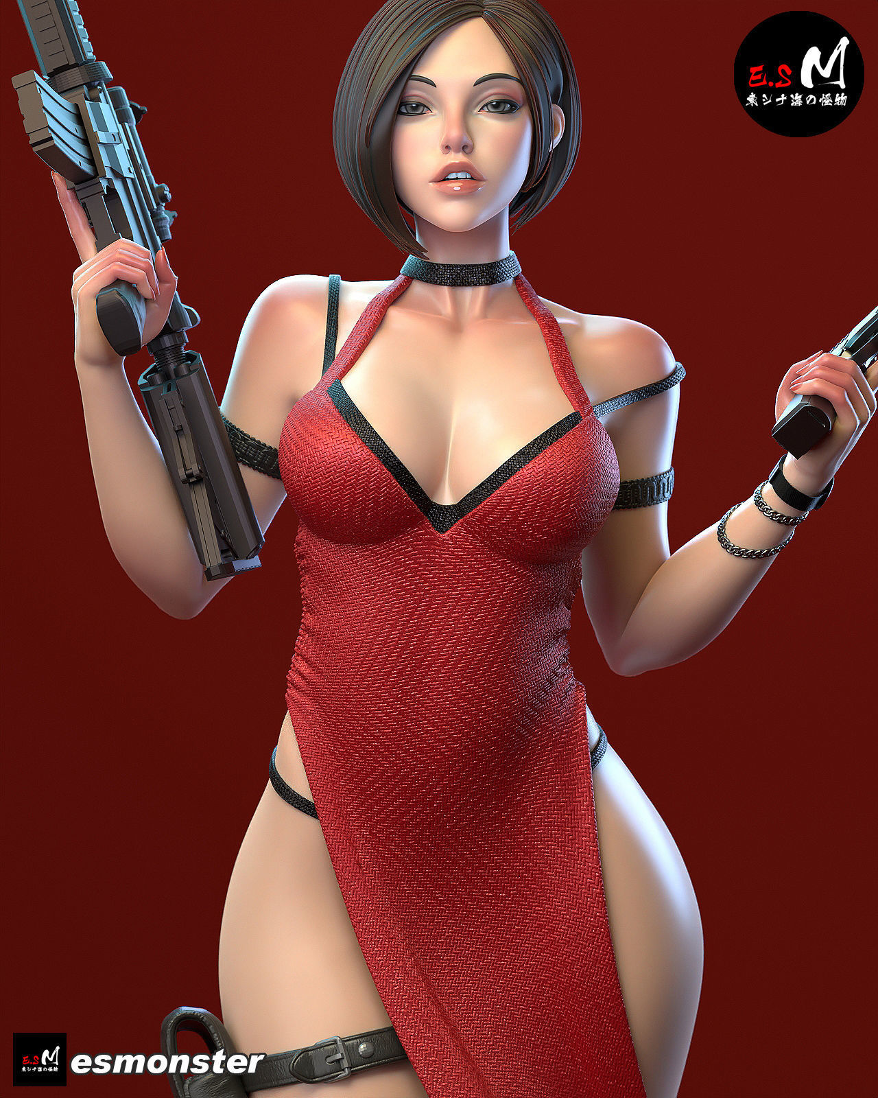 Ada Wang CHARACTER BY ESM 3D print model_27