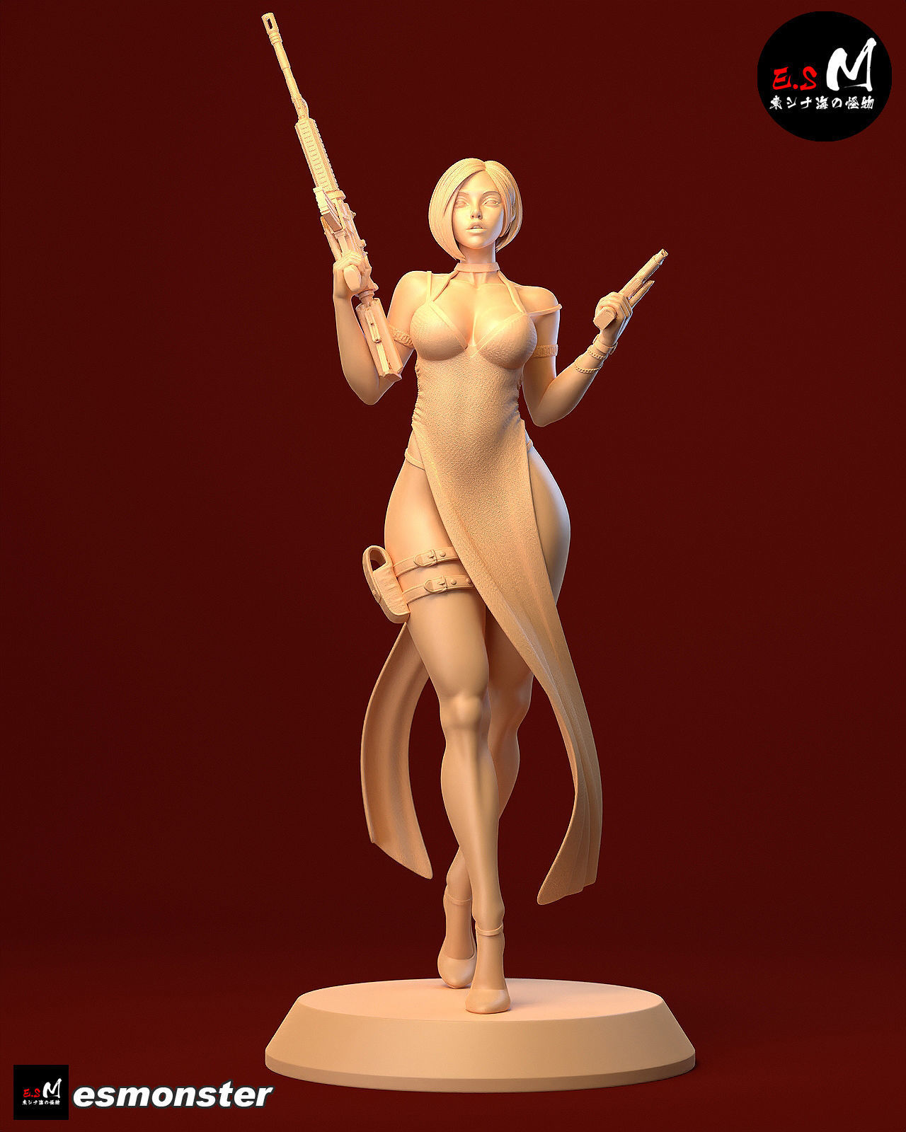 Ada Wang CHARACTER BY ESM 3D print model_43