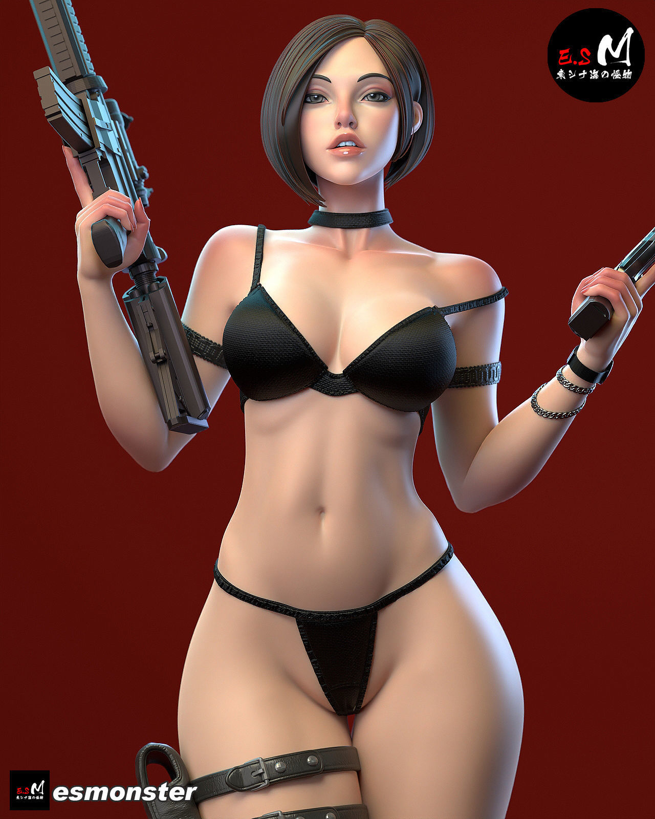 Ada Wang CHARACTER BY ESM 3D print model_2