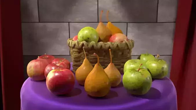 Apples and Pears 12 Pack - 3D Scan - Natural Orchard Handpicked