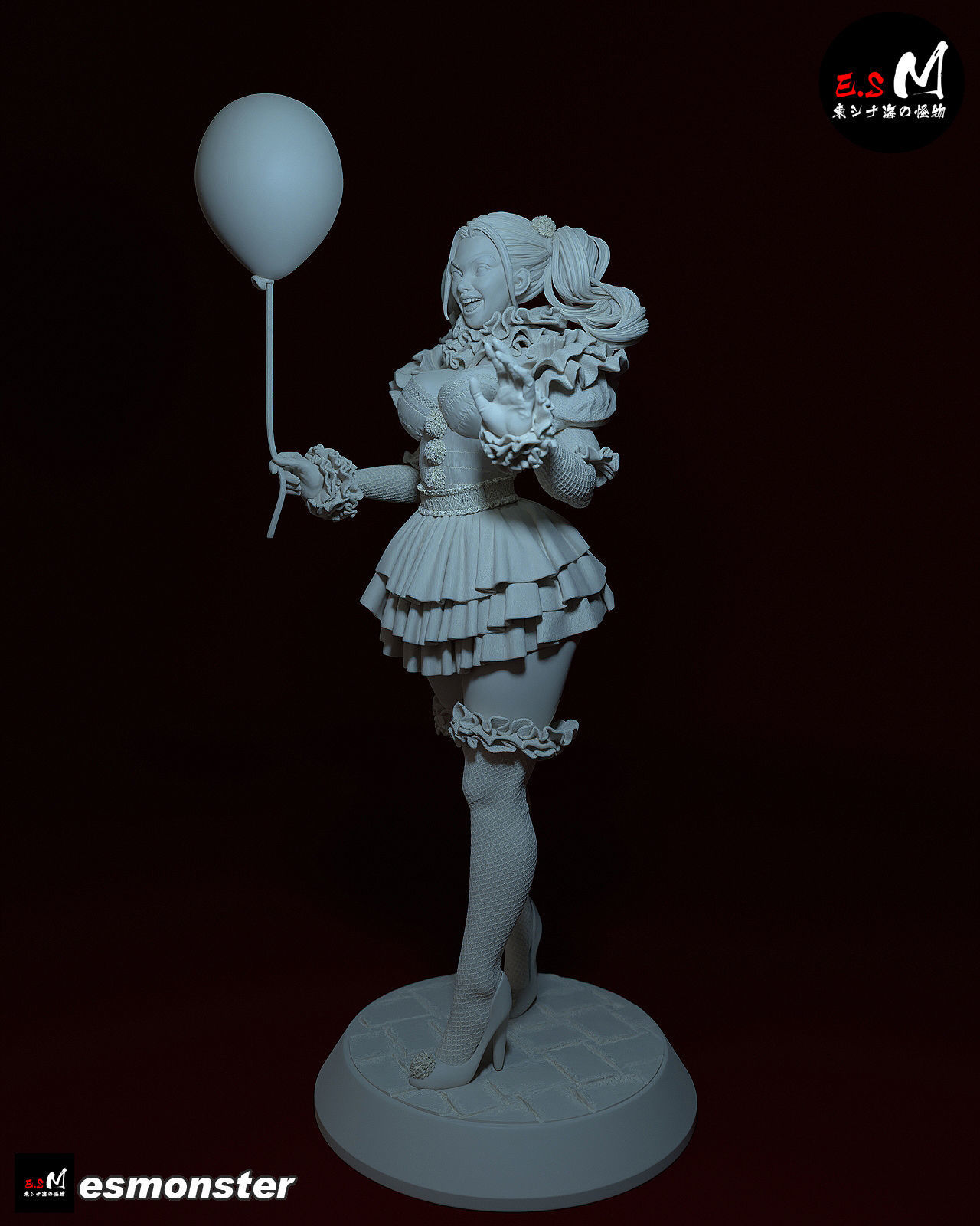 IT Joker CHARACTER BY ESM  3D print model_66