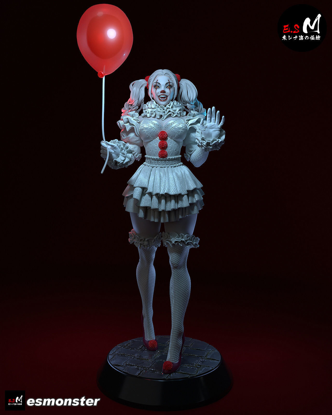 IT Joker CHARACTER BY ESM  3D print model_56