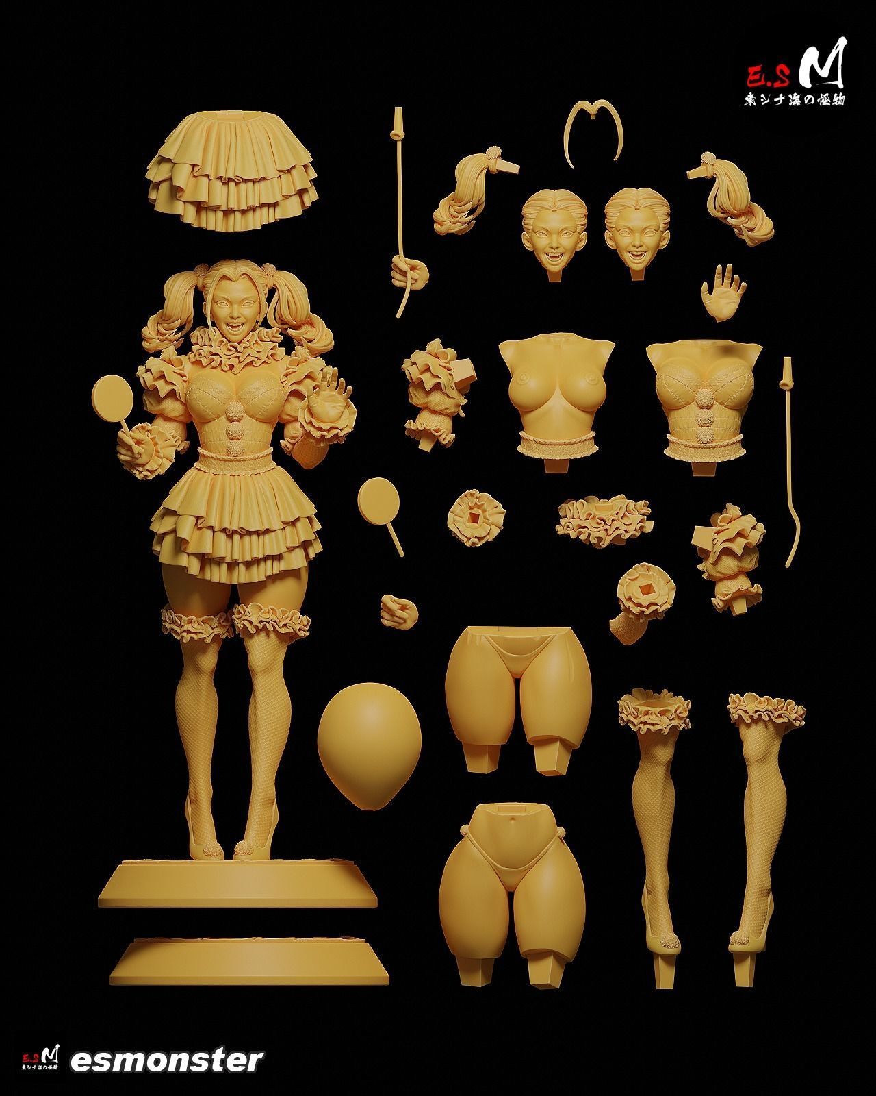 IT Joker CHARACTER BY ESM  3D print model_71