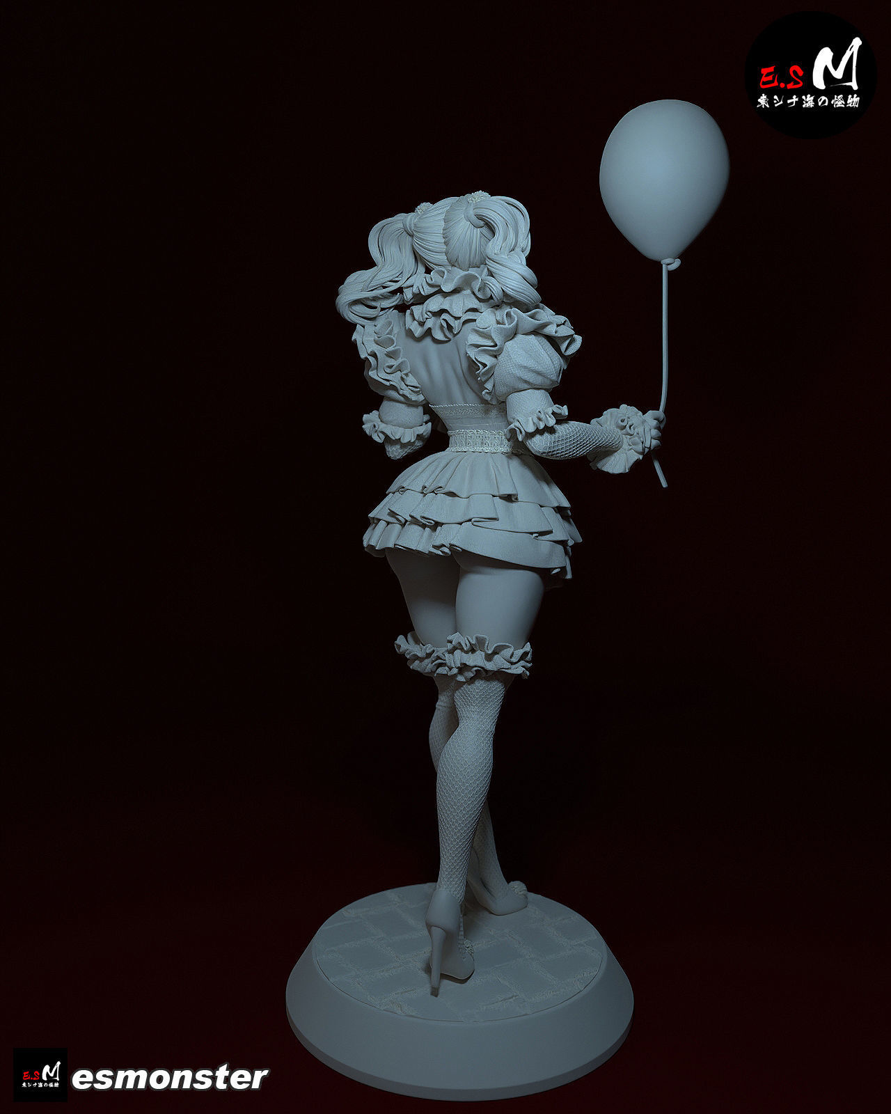 IT Joker CHARACTER BY ESM  3D print model_64