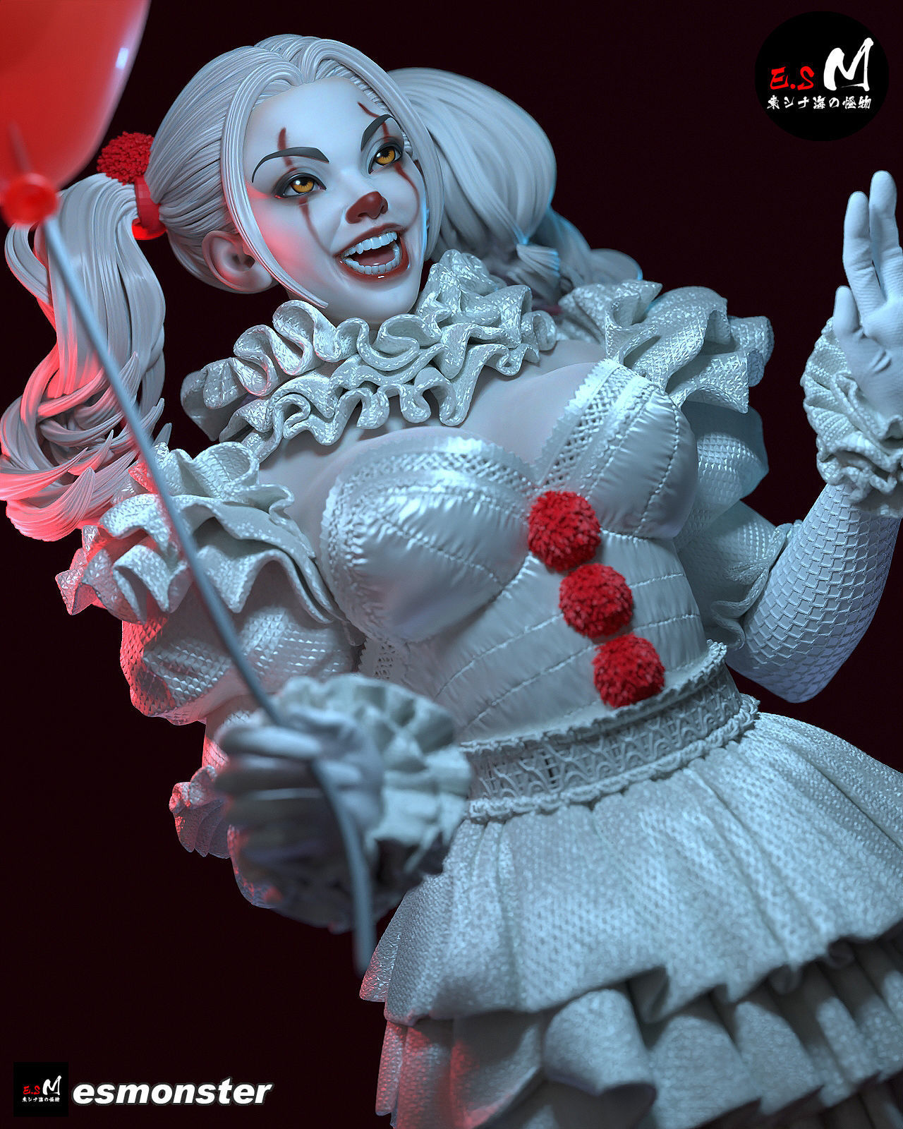 IT Joker CHARACTER BY ESM  3D print model_50