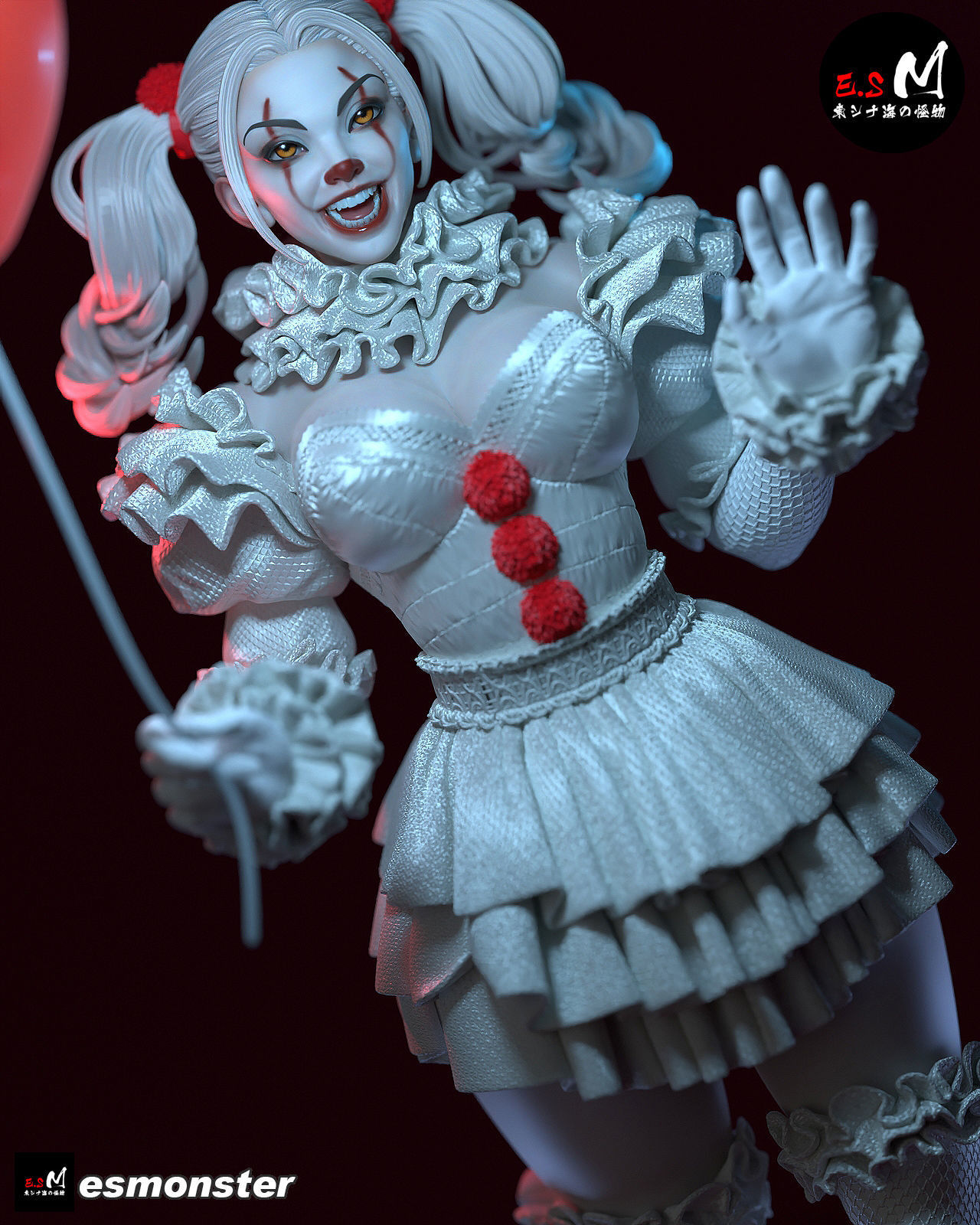 IT Joker CHARACTER BY ESM  3D print model_12