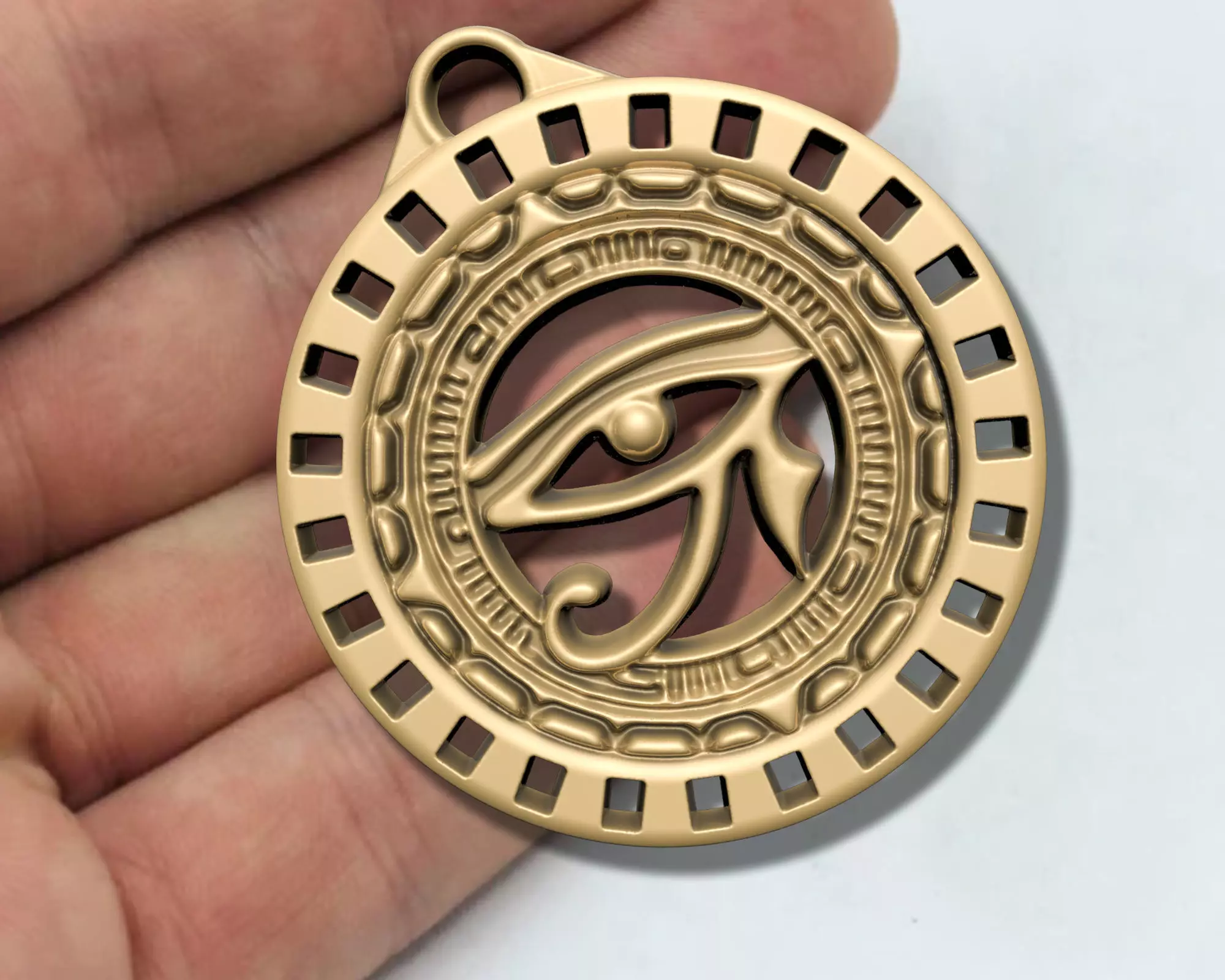 Eye Horus Egyption Pharaonic Pendant M02 3D print model