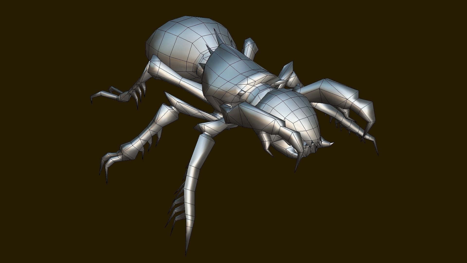 Minecrawler lowpoly Low-poly 3D model_10