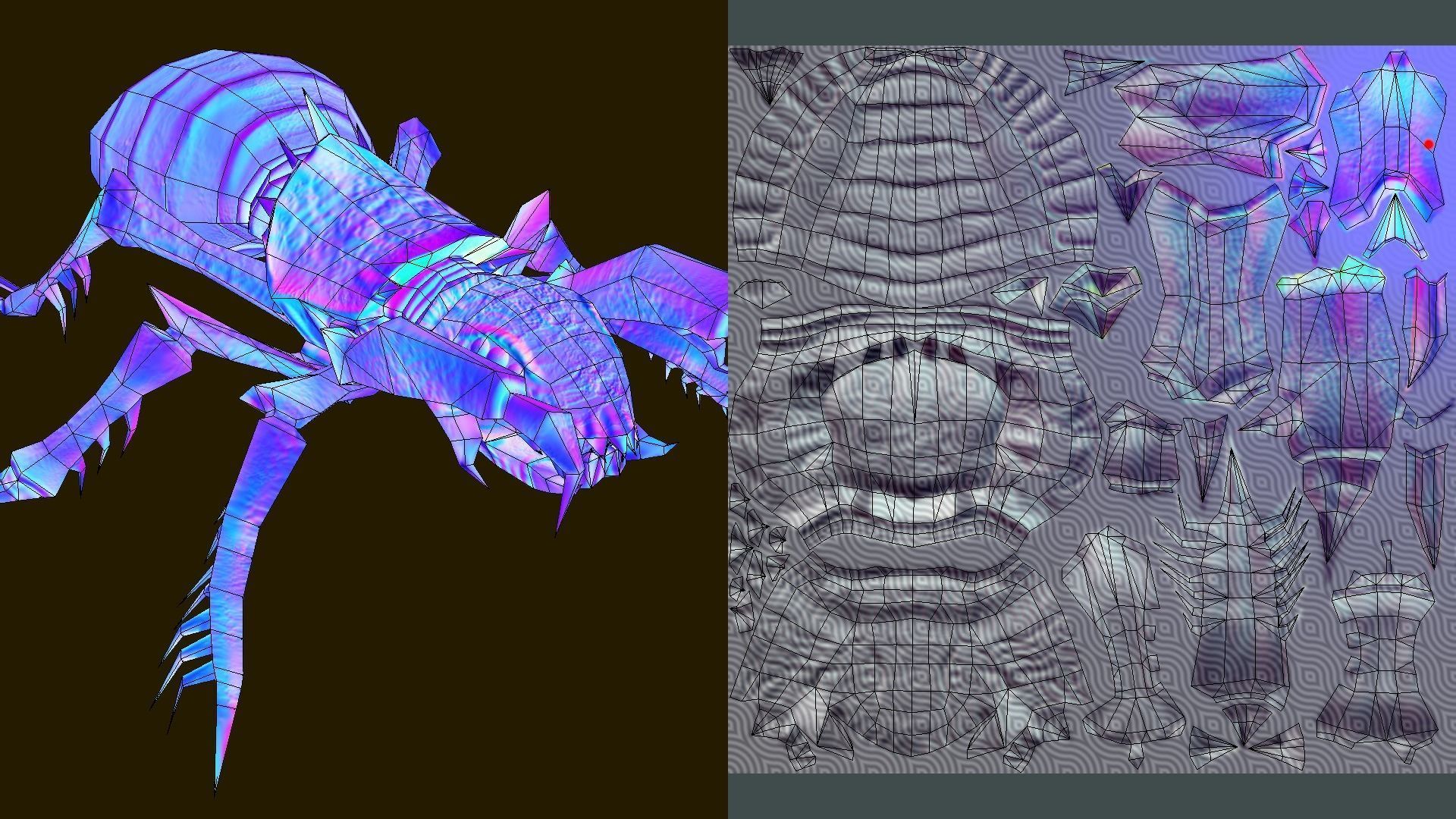 Minecrawler lowpoly Low-poly 3D model_13