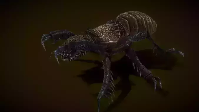 Minecrawler lowpoly Low-poly 3D model