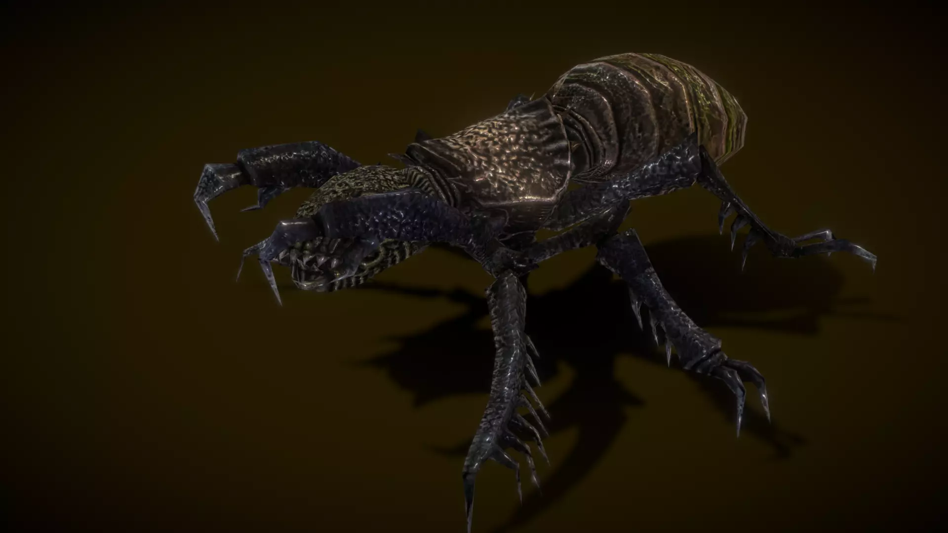 Minecrawler lowpoly Low-poly 3D model_0