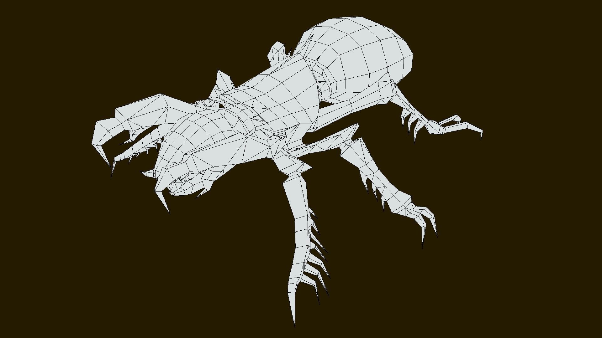 Minecrawler lowpoly Low-poly 3D model_7