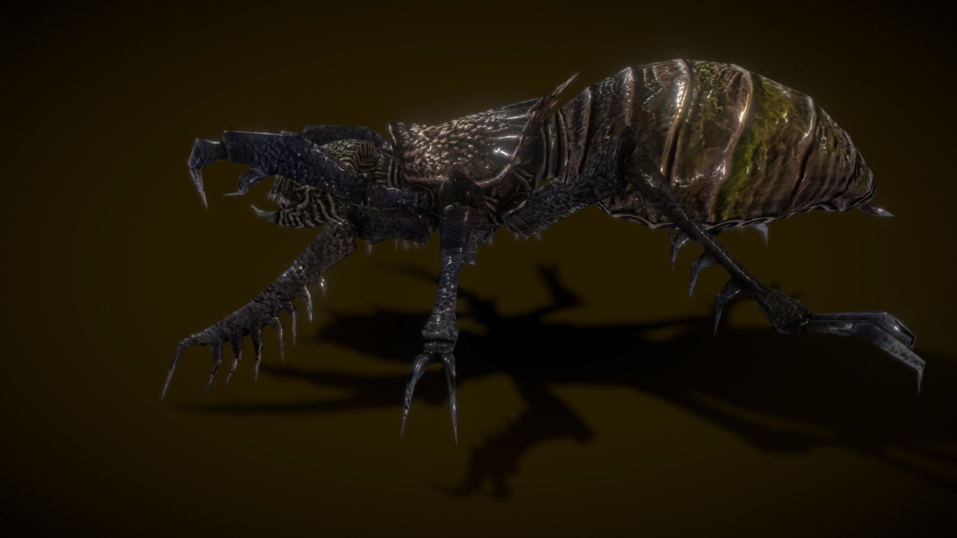 Minecrawler lowpoly Low-poly 3D model_8