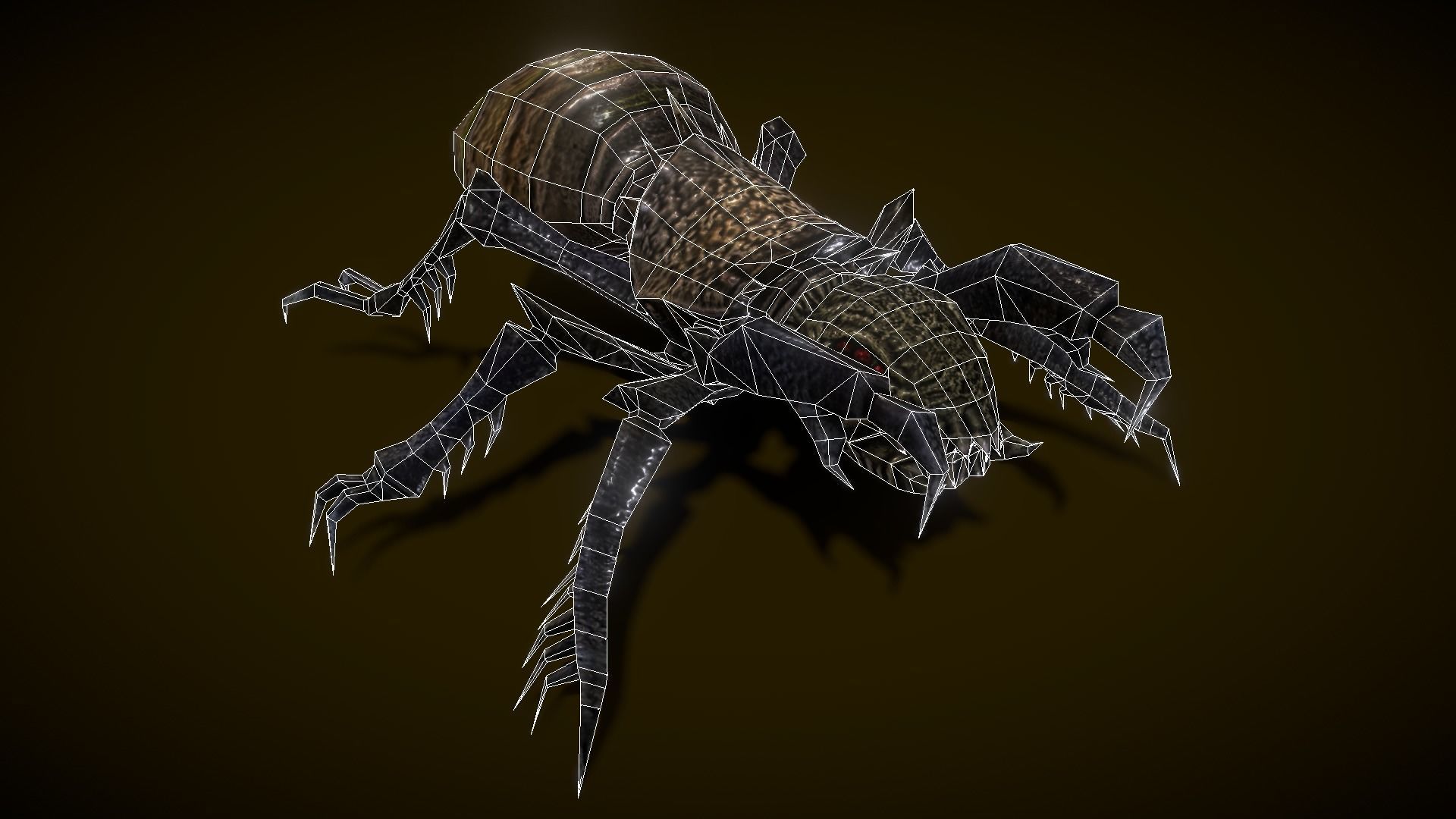 Minecrawler lowpoly Low-poly 3D model_4