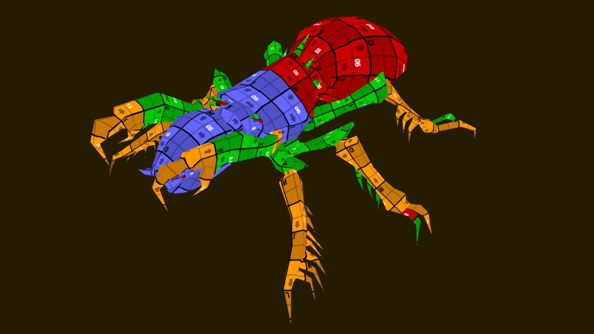 Minecrawler lowpoly Low-poly 3D model_5