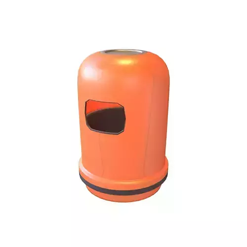 Cartoon Hong Kong Trash Can v1 001