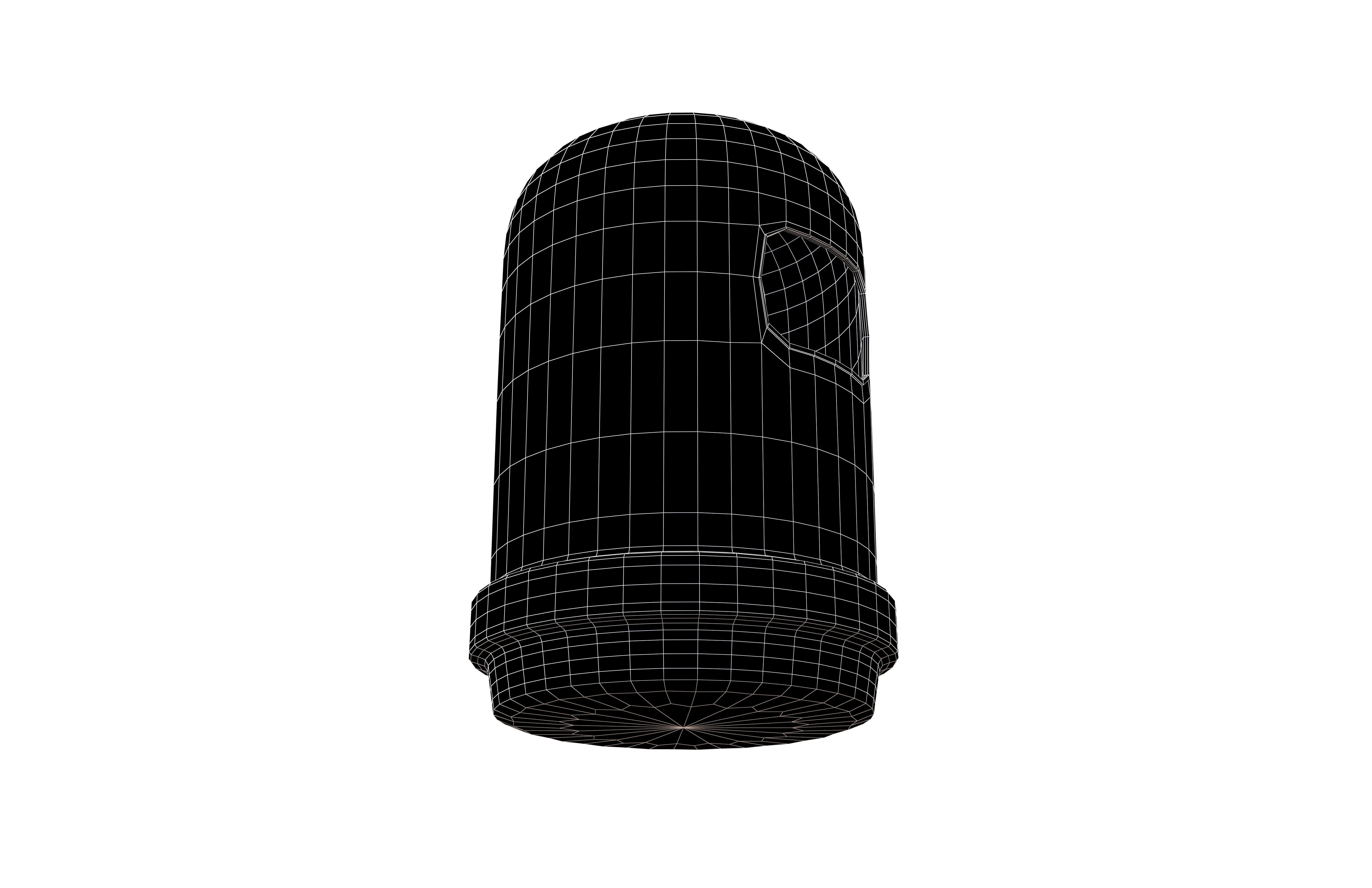 Cartoon Hong Kong Trash Can v1 001 Low-poly 3D model_7