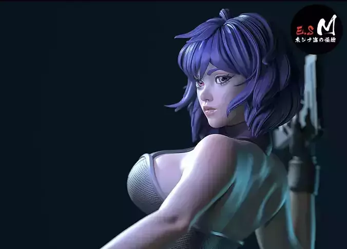 MOTOKO KUSANAGI  CHARACTER BY ESM 3D print model