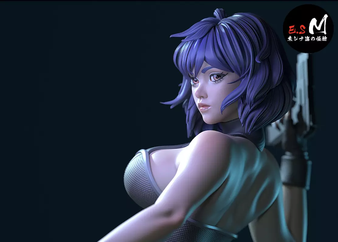 MOTOKO KUSANAGI  CHARACTER BY ESM 3D print model_0