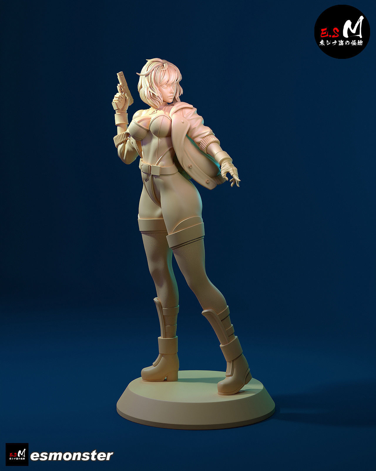 MOTOKO KUSANAGI  CHARACTER BY ESM 3D print model_22