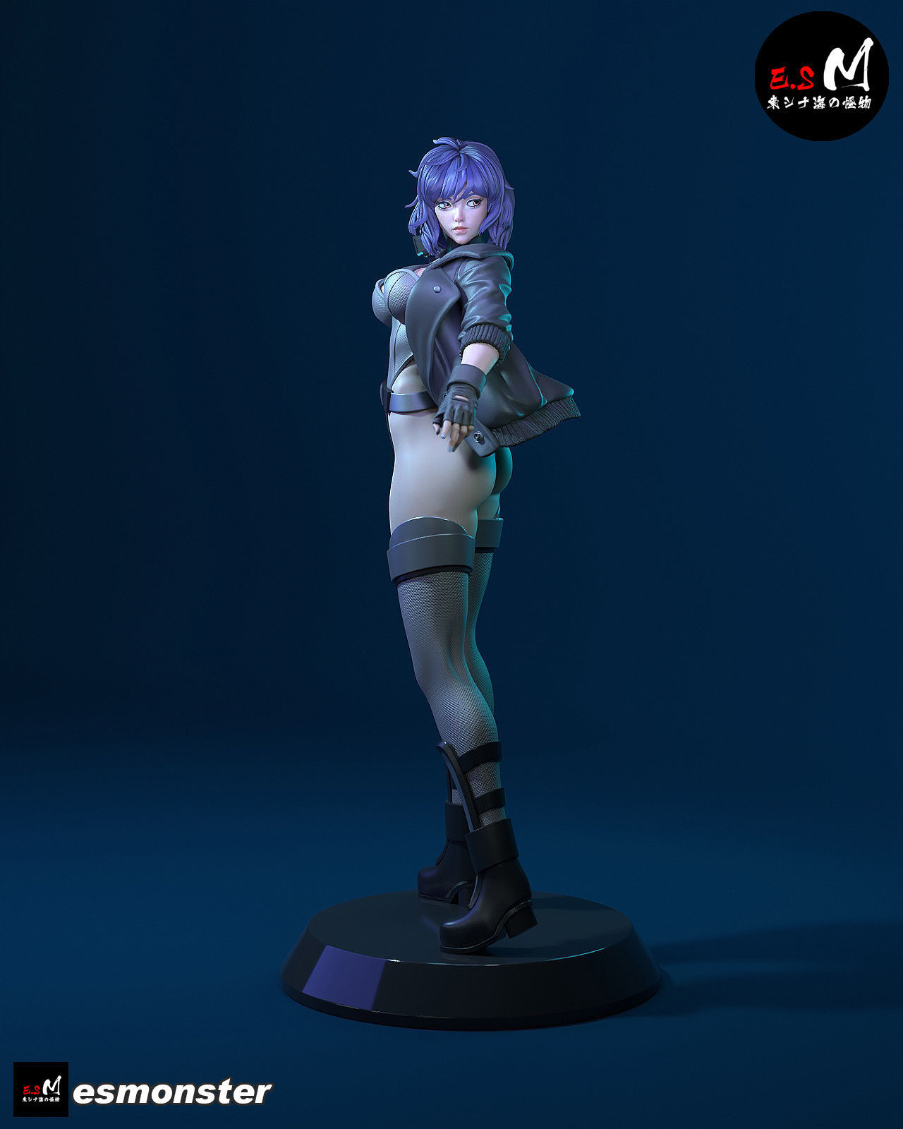 MOTOKO KUSANAGI  CHARACTER BY ESM 3D print model_2