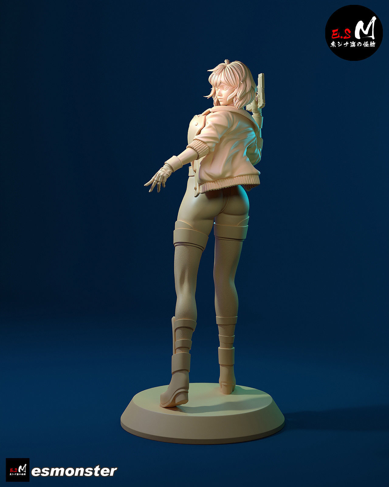 MOTOKO KUSANAGI  CHARACTER BY ESM 3D print model_23