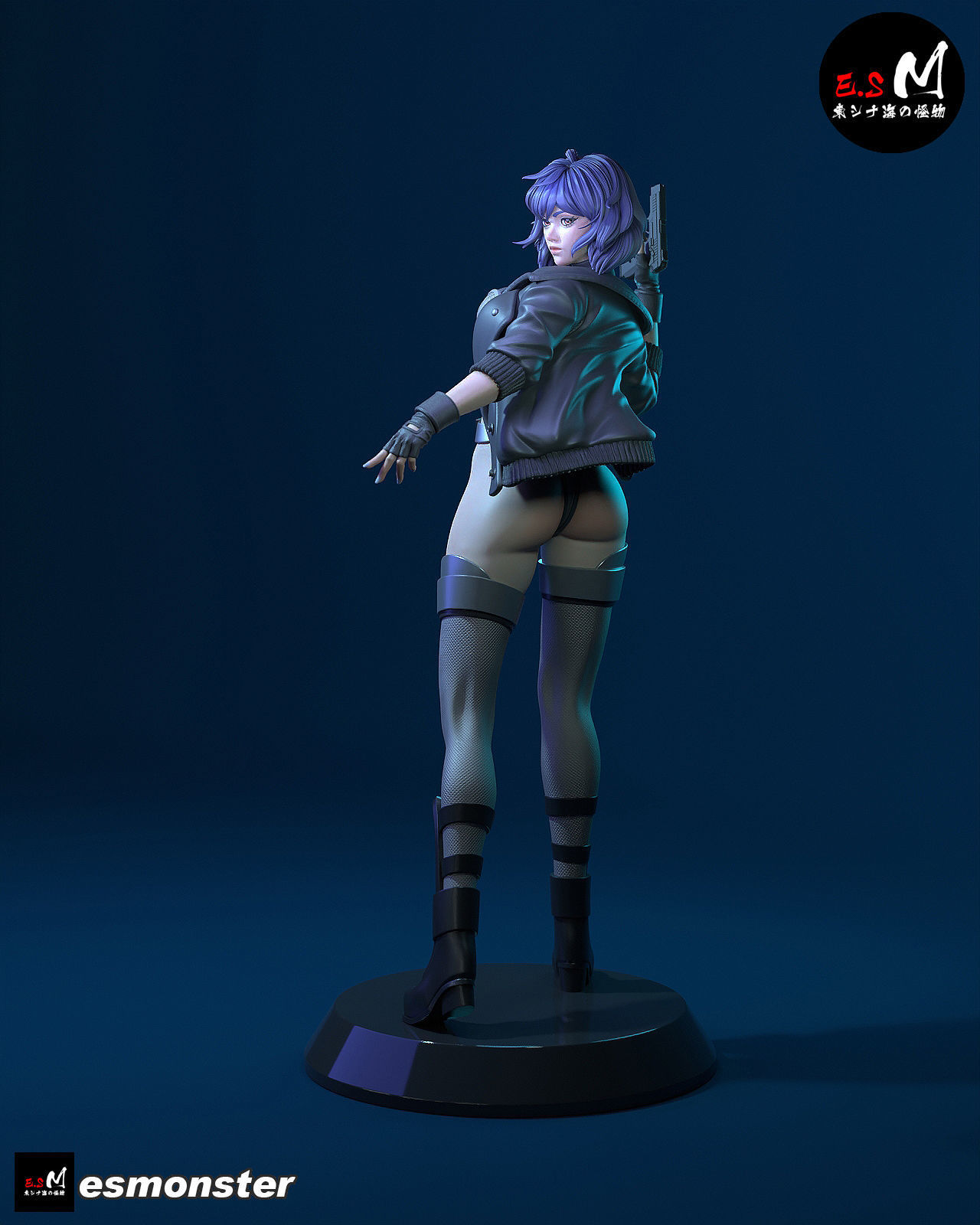 MOTOKO KUSANAGI  CHARACTER BY ESM 3D print model_4