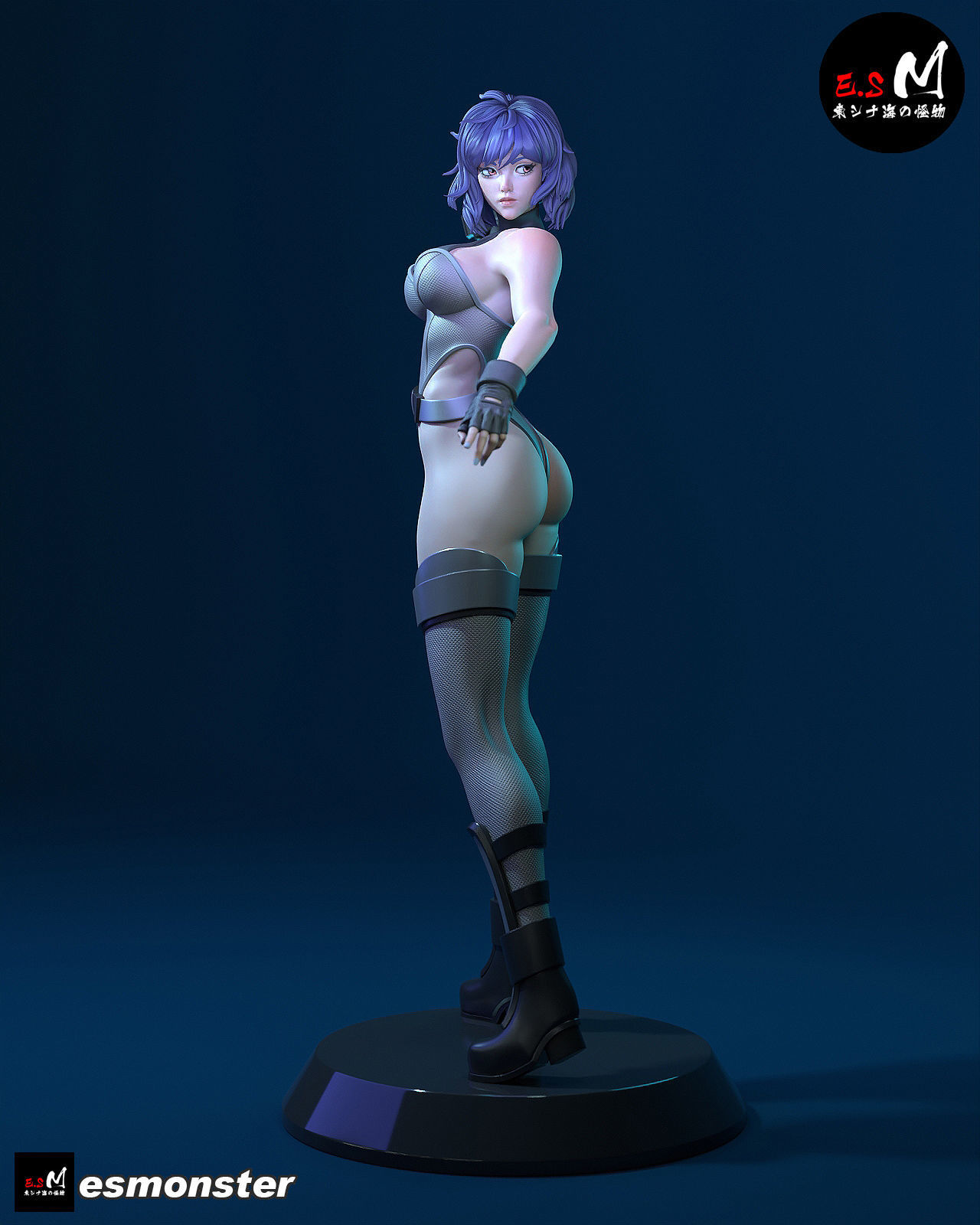 MOTOKO KUSANAGI  CHARACTER BY ESM 3D print model_11