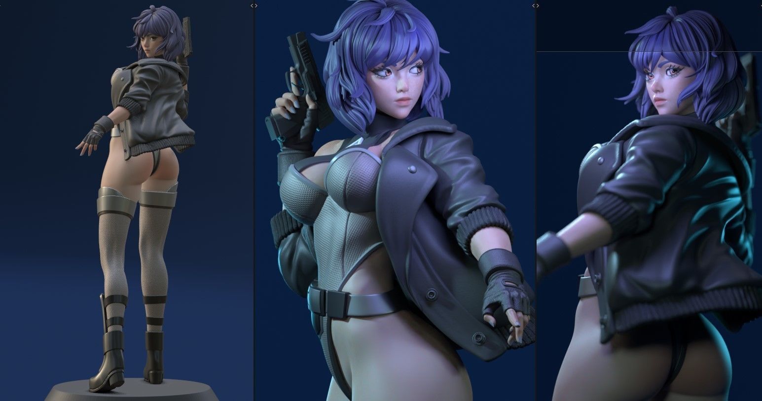 MOTOKO KUSANAGI  CHARACTER BY ESM 3D print model_19