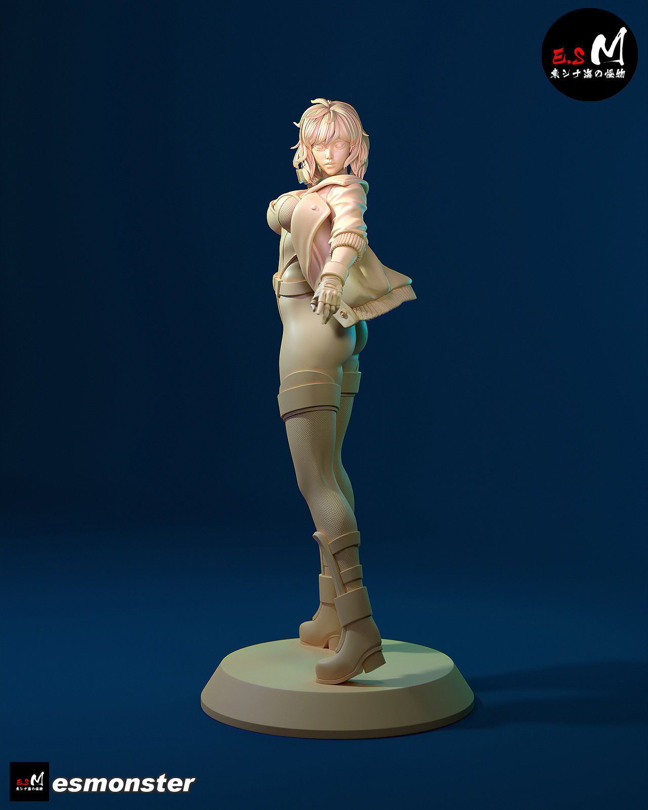MOTOKO KUSANAGI  CHARACTER BY ESM 3D print model_21