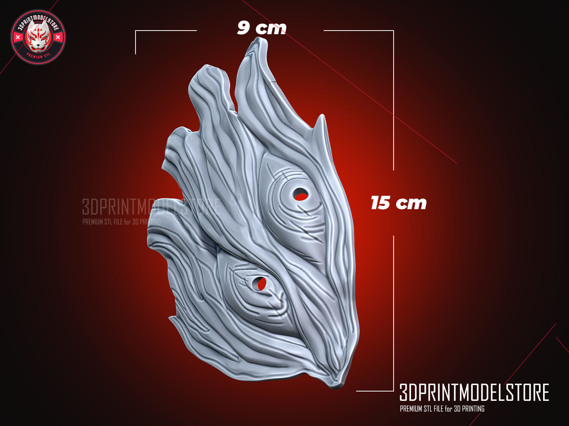 Sukuna True Form Mask - Jujutsu Kaisen Cosplay Mask 3D print model_5