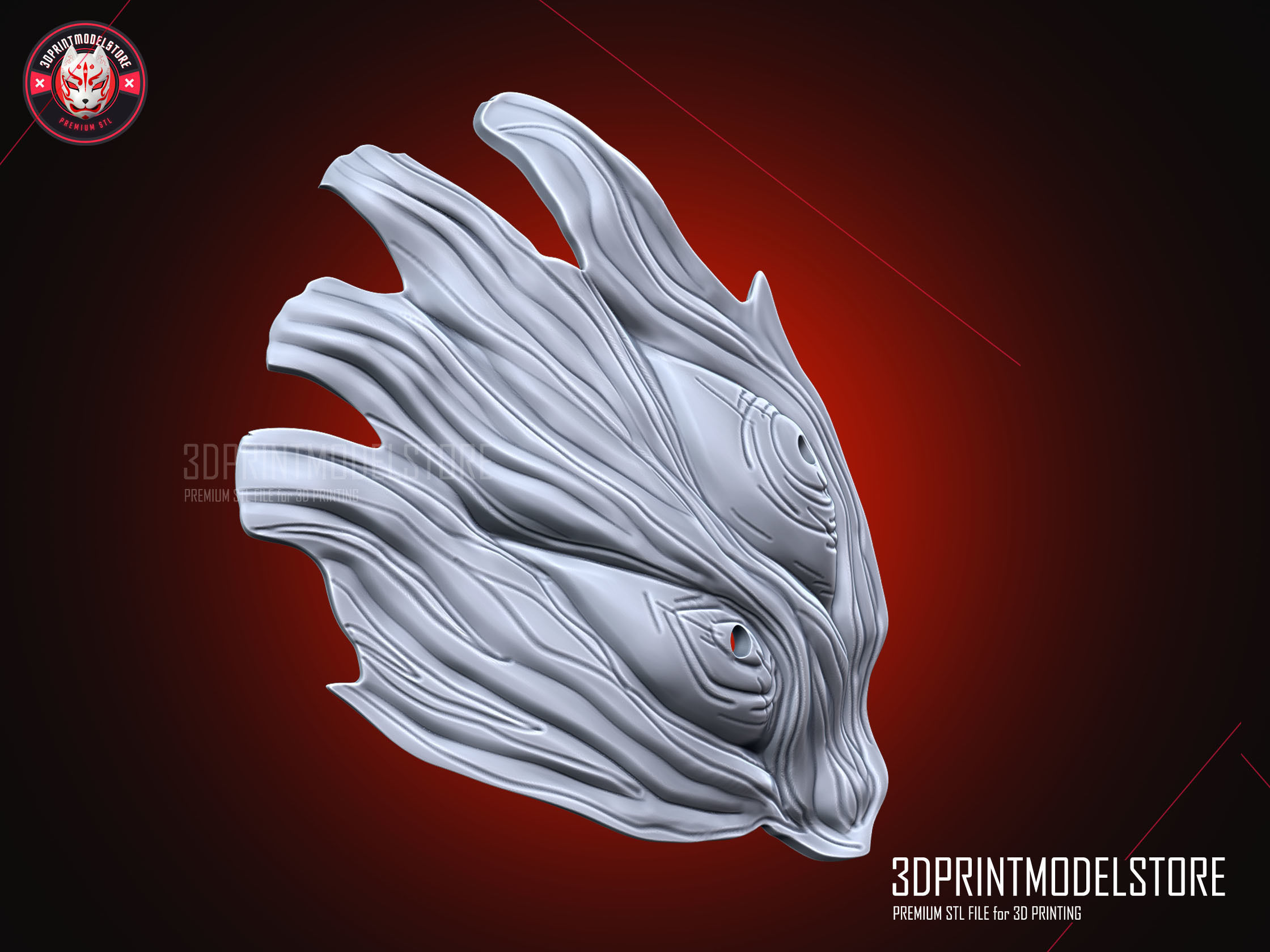 Sukuna True Form Mask - Jujutsu Kaisen Cosplay Mask 3D print model_6