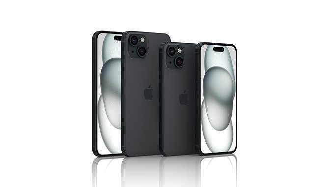Apple iPhone 15 Low-poly 3D model