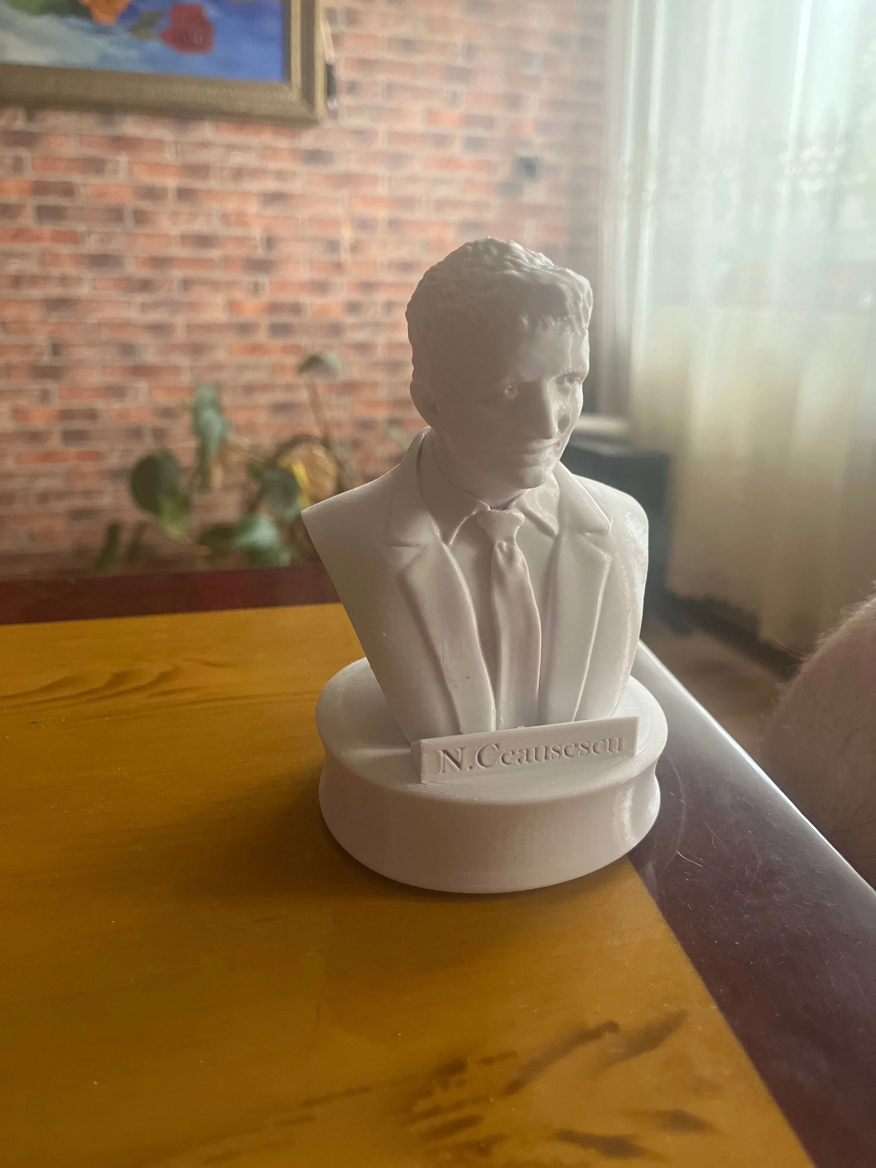 NICOLAE CEAUSESCU BUST  3D print model_3