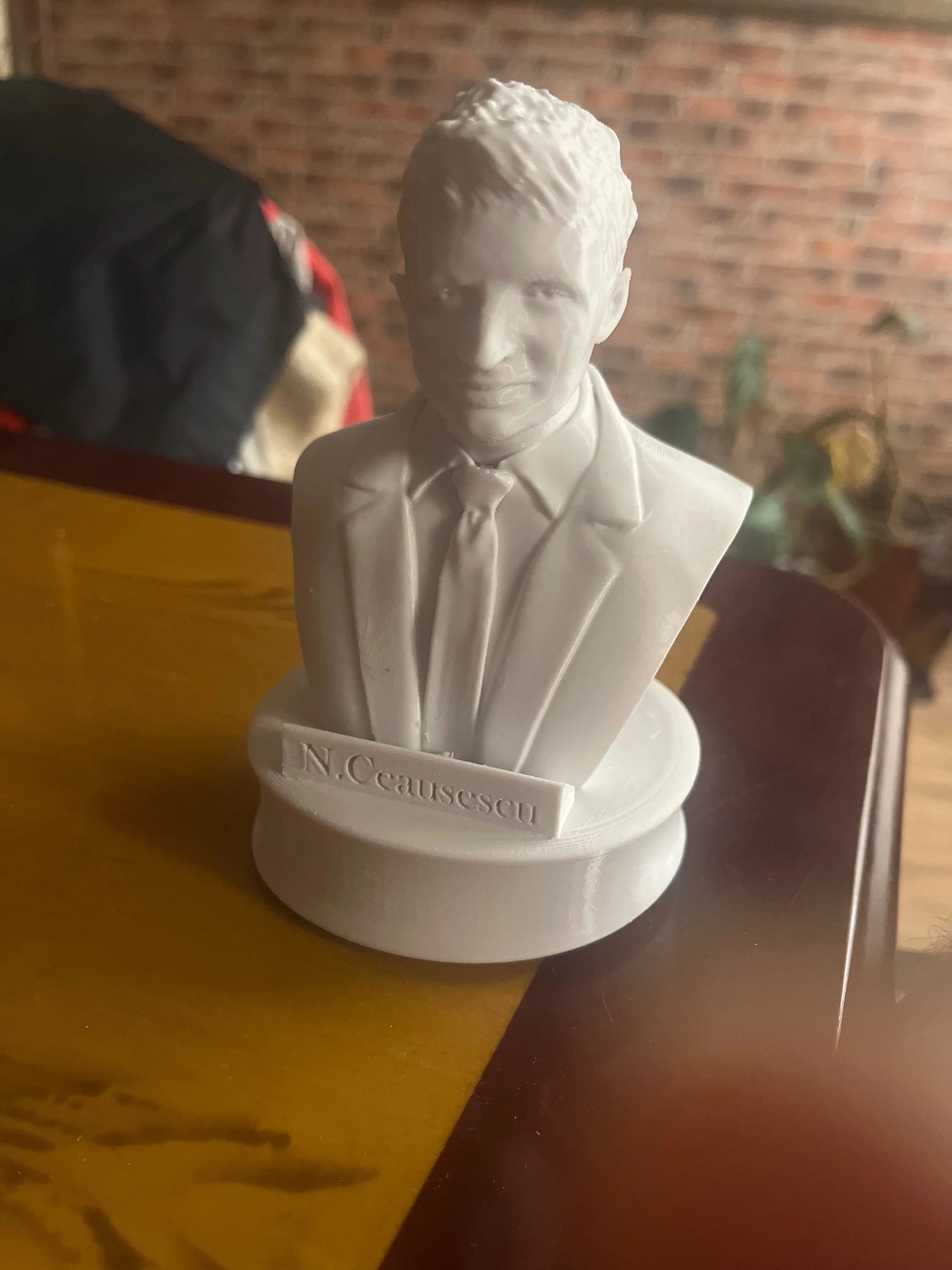 NICOLAE CEAUSESCU BUST  3D print model_4