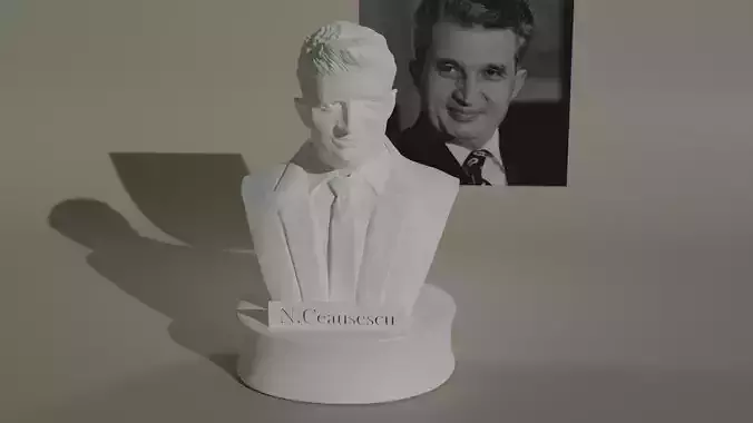 NICOLAE CEAUSESCU BUST  3D print model