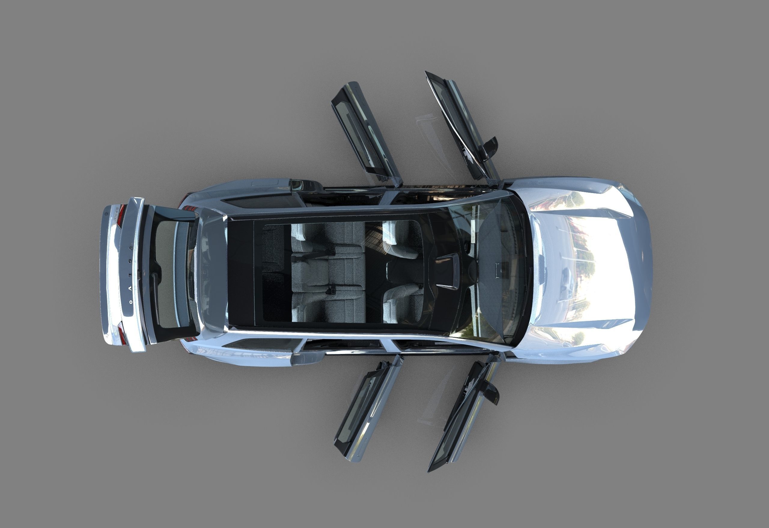 Volvo EX90 2023 Organizing 3D model_16