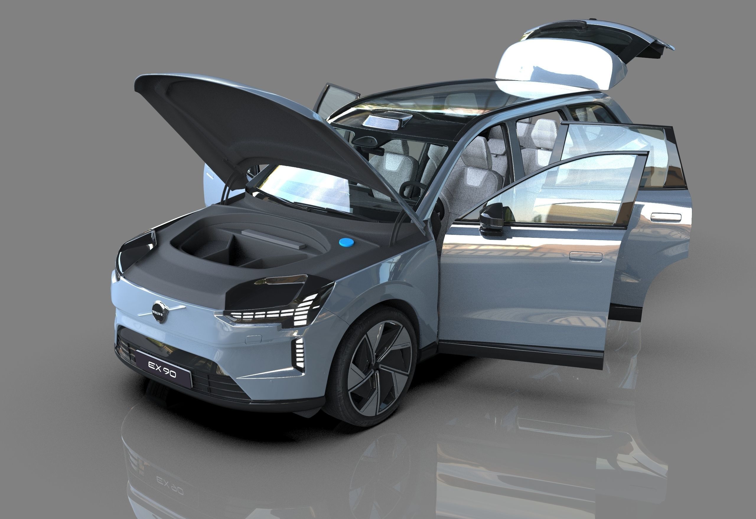 Volvo EX90 2023 Organizing 3D model_11