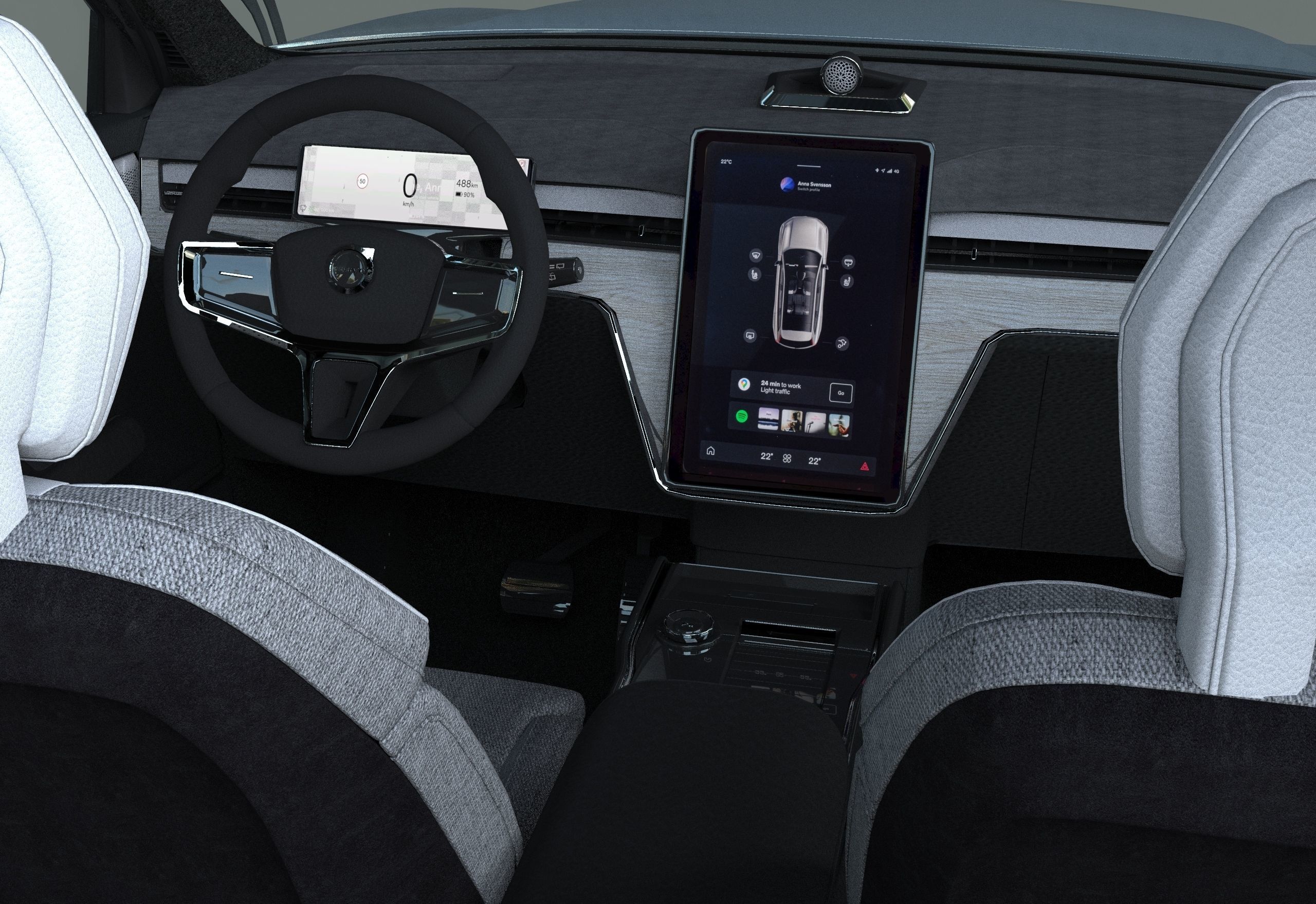 Volvo EX90 2023 Organizing 3D model_17