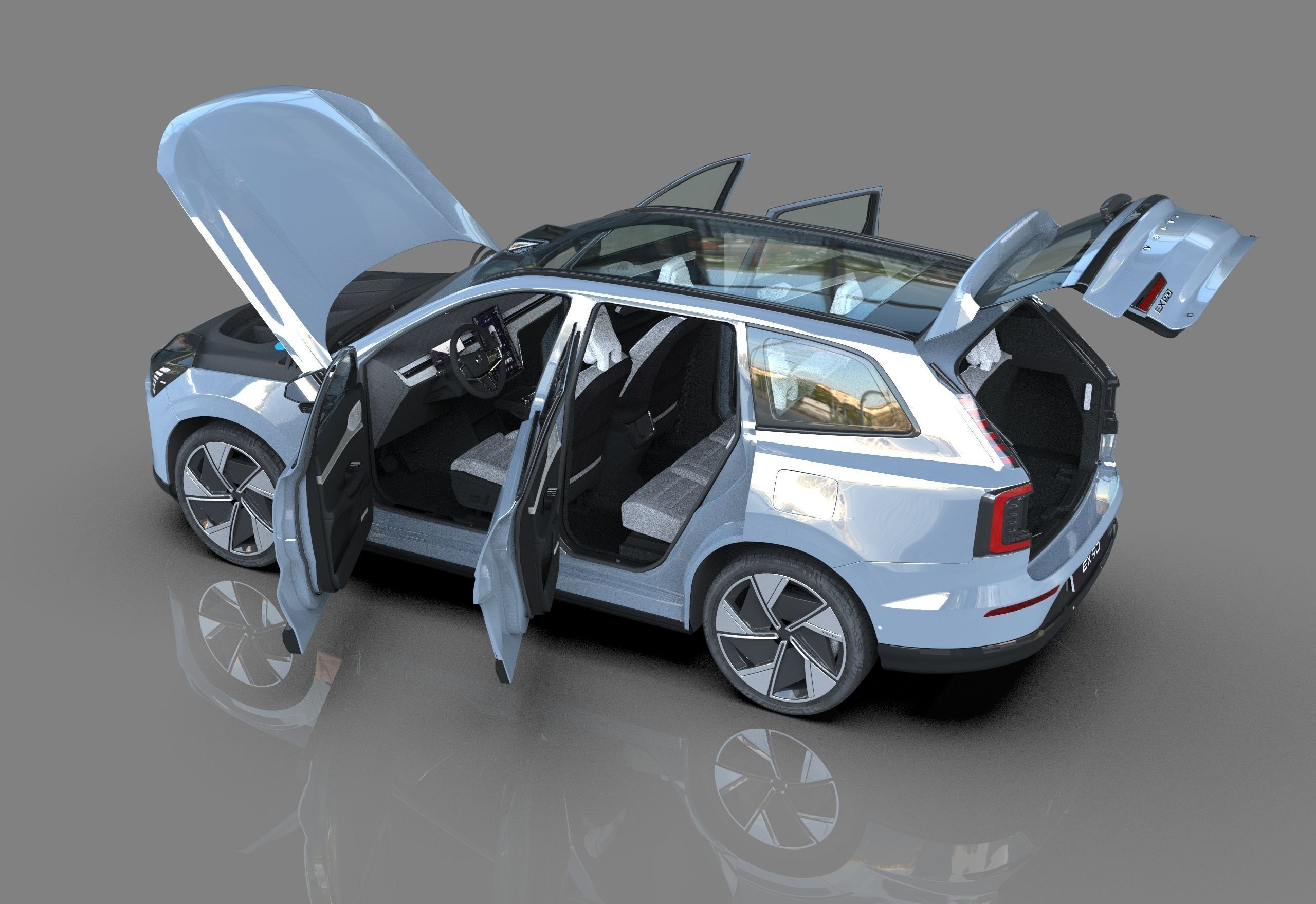 Volvo EX90 2023 Organizing 3D model_13