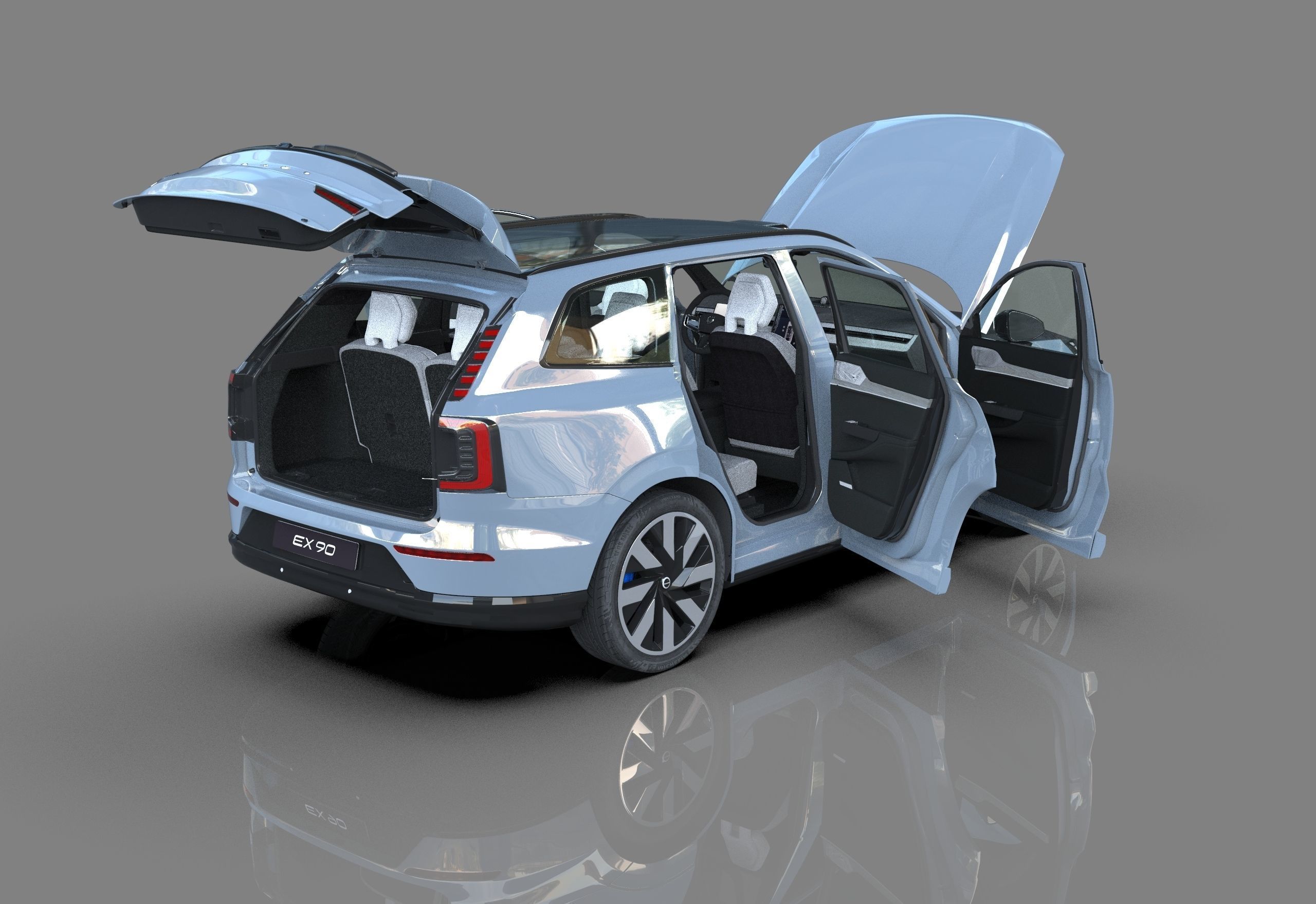 Volvo EX90 2023 Organizing 3D model_15