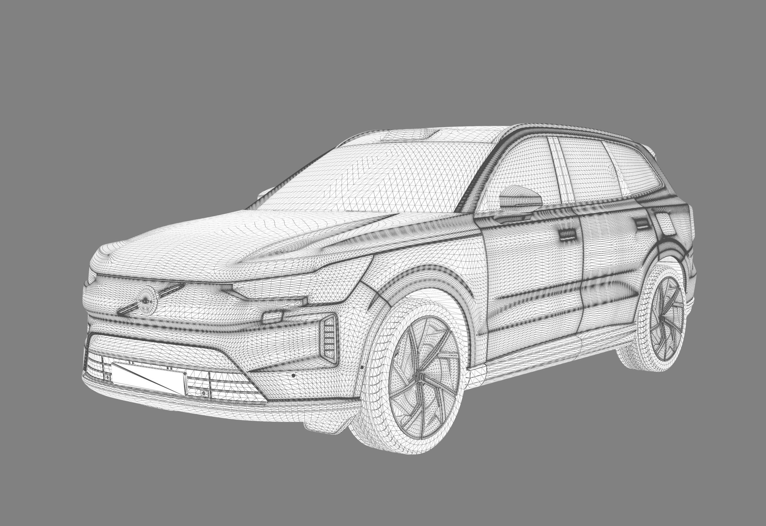 Volvo EX90 2023 Organizing 3D model_22