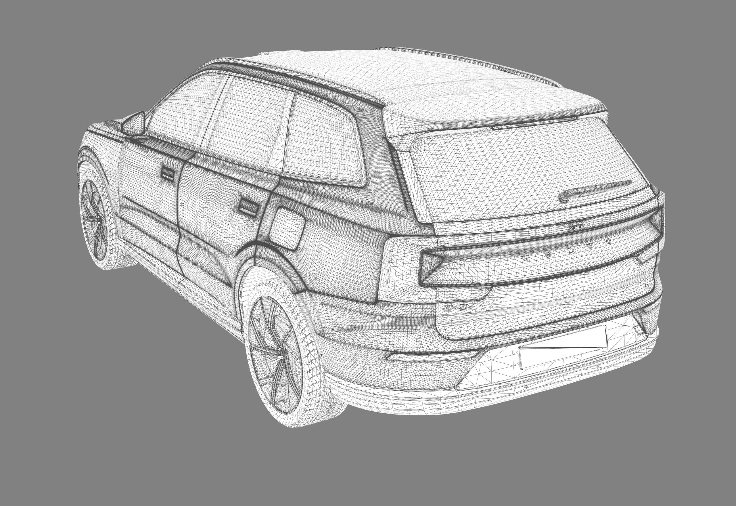 Volvo EX90 2023 Organizing 3D model_24