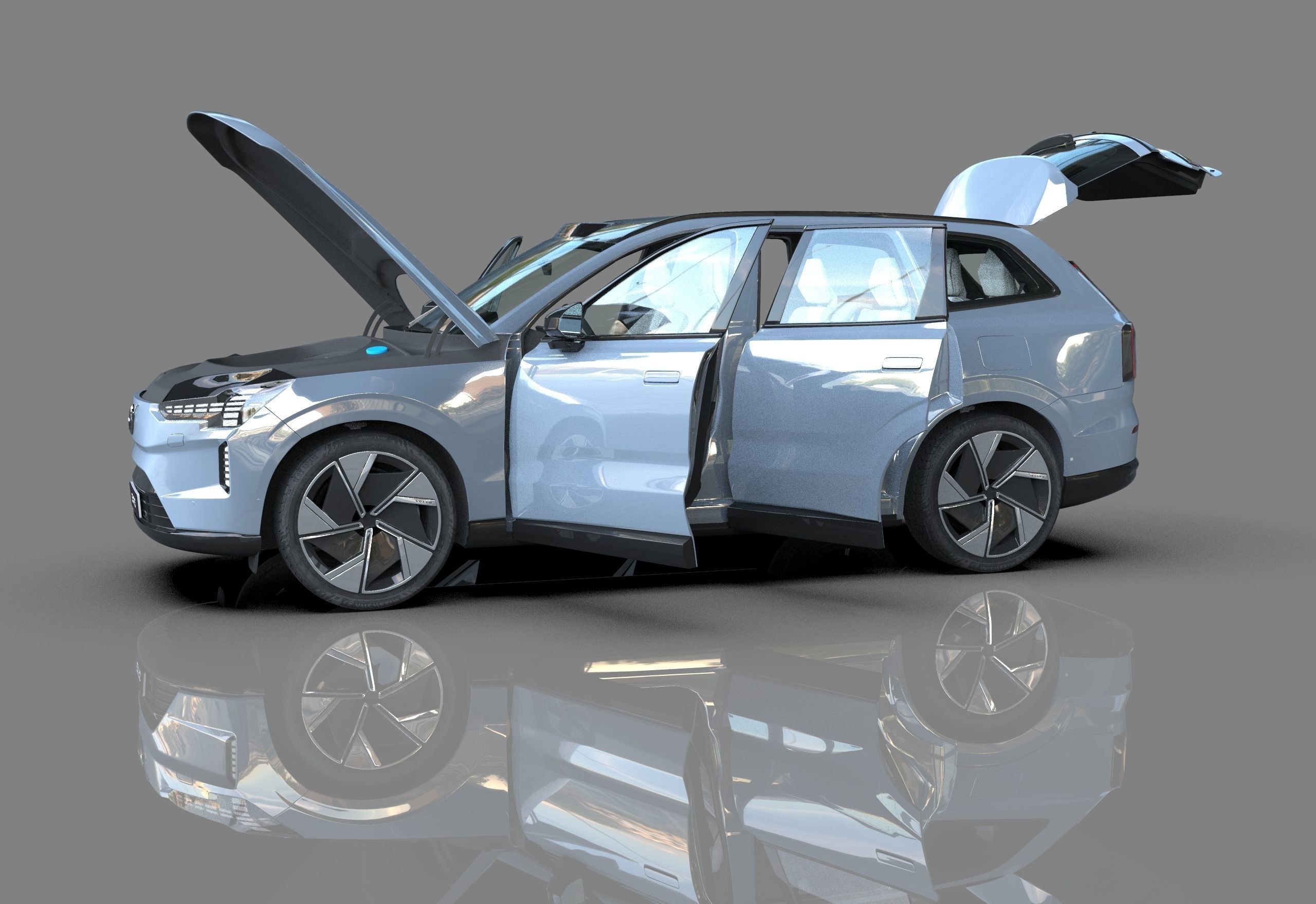 Volvo EX90 2023 Organizing 3D model_12