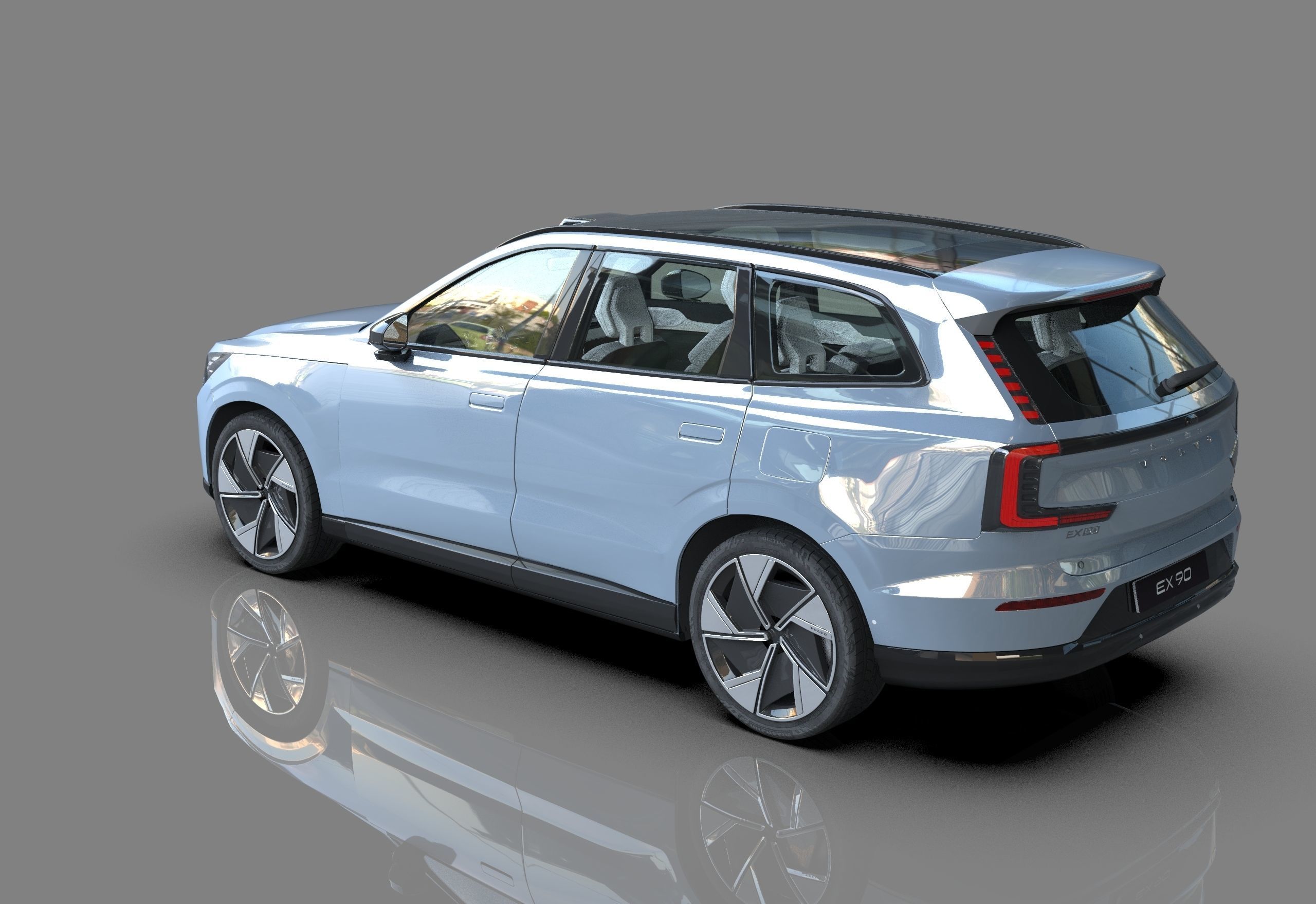 Volvo EX90 2023 Organizing 3D model_3
