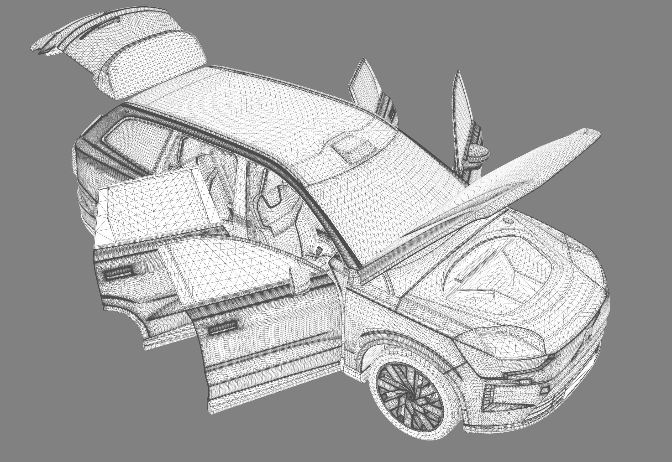 Volvo EX90 2023 Organizing 3D model_28