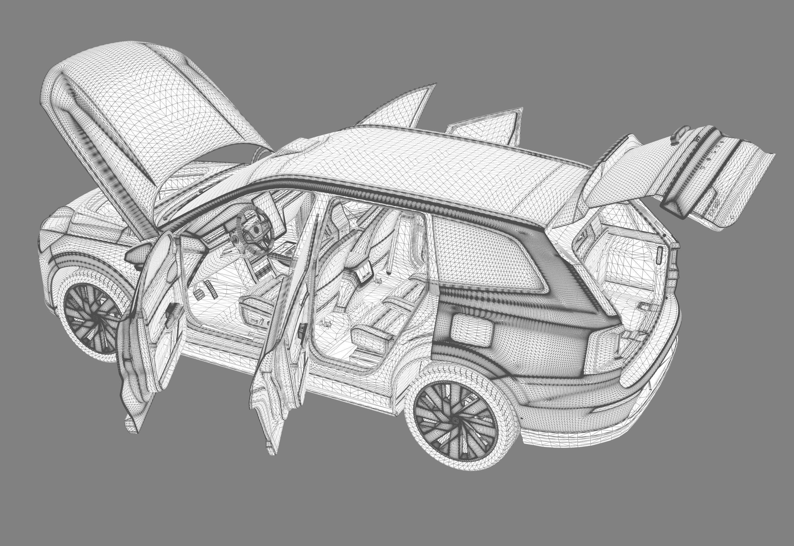 Volvo EX90 2023 Organizing 3D model_29