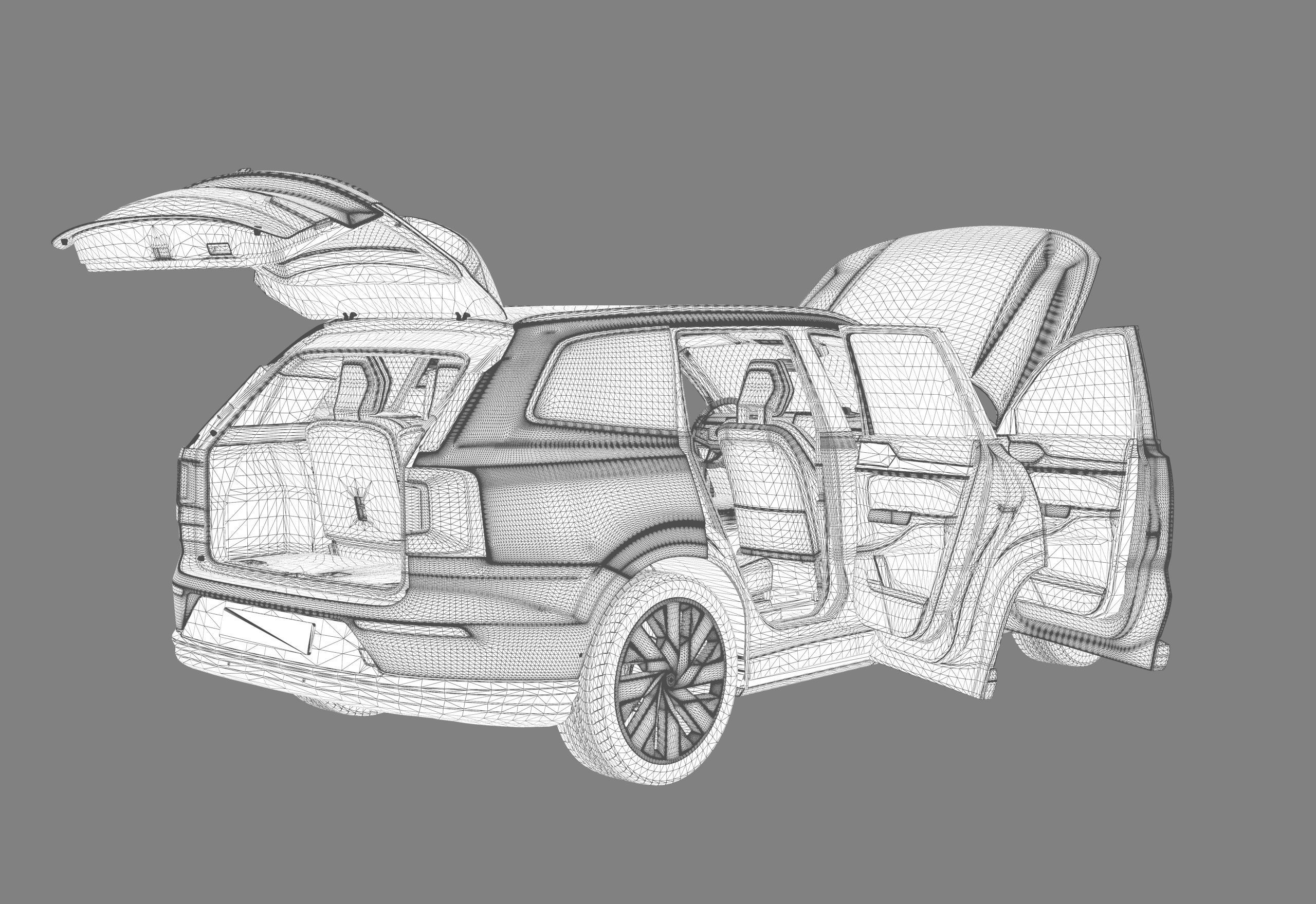 Volvo EX90 2023 Organizing 3D model_30