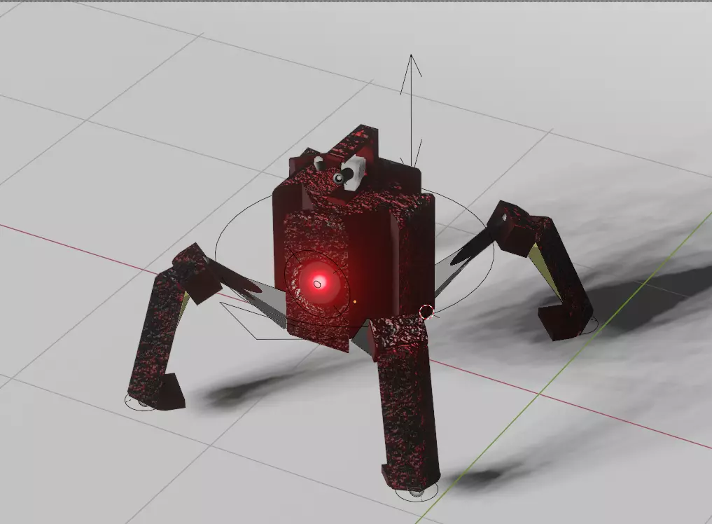 Box Spider Low-poly 3D model_0